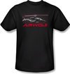 Airwolf Grid Adult Black Tee T-Shirt