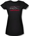 Airwolf Grid Juniors Shirt BlackTee T-Shirt