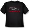 Airwolf Grid Kids Shirt Black Youth Tee T-Shirt