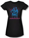 Airwolf Juniors T-shirt Graphic Black Tee Shirt