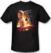 Airwolf T-shirt Airwolf Collage Adult Black Tee Shirt