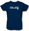 Animal House Ladies T-shirt Movie College Navy Blue Tee Shirt