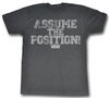 Animal House Shirt Assume The Position! Charcoal T-Shirt