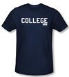 Animal House T-shirt Movie College Navy Blue Adult Slim Fit Tee Shirt