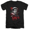 Army Of Darkness Slim Fit V-Neck Shirt Hail To The King Black T-Shirt