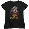 Army Of Darkness Womens Shirt Bloody Poster Black T-Shirt