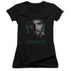 Arrow Shirt Juniors V Neck Good Eye Black T-Shirt