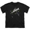 Arrow Shirt Kids Green Tipped Black T-Shirt