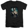 Arrow Shirt Slim Fit V-Neck Shirtless Black T-Shirt