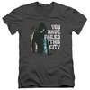 Arrow Shirt Slim Fit V-Neck You Have Failed Charcoal T-Shirt