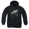 Arrow Youth Hoodie Green Tipped Black Kids Hoody