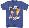 Beavis and Butthead America is Cool Adult T-shirt - Royal Blue