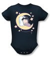 Betty Boop Baby Romper Infant Creeper Sleepy Time Navy Blue