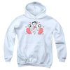 Betty Boop Hoodie BB Dance White Sweatshirt Hoody