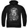 Betty Boop Hoodie Fashion Roses Black Sweatshirt Hoody