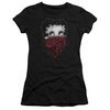 Betty Boop Juniors Shirt Bandana &amp; Roses Black T-Shirt