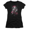 Betty Boop Juniors Shirt Biker Babe Black T-Shirt