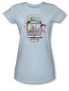 Betty Boop Juniors T-shirt Betty&#039;s Trolley Light Blue Tee