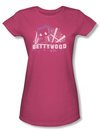 Betty Boop Juniors T-shirt Bettywood Hot Pink Tee