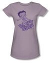 Betty Boop Juniors T-shirt Boop On Boop Lilac Tee