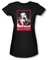 Betty Boop Juniors T-shirt Classic Black Tee