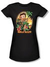 Betty Boop Juniors T-shirt Hula Boop Black Tee