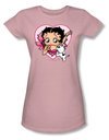 Betty Boop Juniors T-shirt I Love Betty Pink Tee