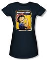 Betty Boop Juniors T-shirt Power Navy Blue Tee