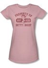 Betty Boop Juniors T-shirt Property Of Betty Boop Pink Tee