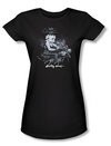 Betty Boop Juniors T-shirt Storm Rider Black Tee