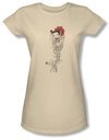 Betty Boop Juniors T-shirt Thorns Cream Tee