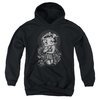 Betty Boop Kids Hoodie Fashion Roses Black Youth Hoody