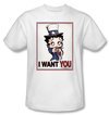 Betty Boop Kids T-shirt Auntie Boop Youth White Tee Shirt