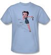 Betty Boop Kids T-shirt Blah Blah Blah Youth Light Blue Tee Shirt