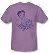 Betty Boop Kids T-shirt Boop On Boop Youth Lilac Tee Shirt