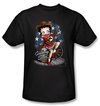 Betty Boop Kids T-shirt Country Star Youth Black Tee Shirt