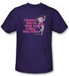 Betty Boop Kids T-shirt Learned From Betty Youth Purple Tee Shirt