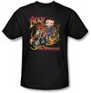 Betty Boop Kids T-shirt On Wheels Youth Black Tee Shirt