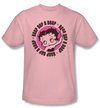 Betty Boop Kids T-shirt Oop A Doop Youth Pink Tee Shirt