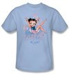 Betty Boop Kids T-shirt Pink Champagne Youth Light Blue Tee Shirt