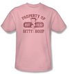 Betty Boop Kids T-shirt Property Of Betty Boop Youth Pink Tee Shirt