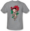 Betty Boop Kids T-shirt Tattoo Youth Silver Tee Shirt