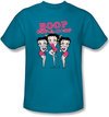 Betty Boop Kids T-shirt The Boops Have It Youth Turquoise Tee Shirt