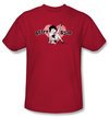 Betty Boop Kids T-shirt  Vintage Cutie Pup Youth Red Tee Shirt