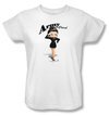 Betty Boop Ladies T-shirt Army Boop White Tee Shirt