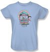 Betty Boop Ladies T-shirt Betty&#039;s Trolley Light Blue Tee Shirt