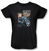 Betty Boop Ladies T-shirt Boop Choppers Black Tee Shirt