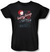 Betty Boop Ladies T-shirt Boop Oop Black Tee Shirt