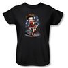 Betty Boop Ladies T-shirt Country Star  Black Tee Shirt