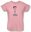 Betty Boop Ladies T-shirt Hollywood Legend Pink Tee Shirt